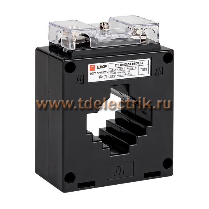 Фотография №1, Трансформатор тока ТТЕ-40-400/5А класс точности 0,5 EKF PROxima