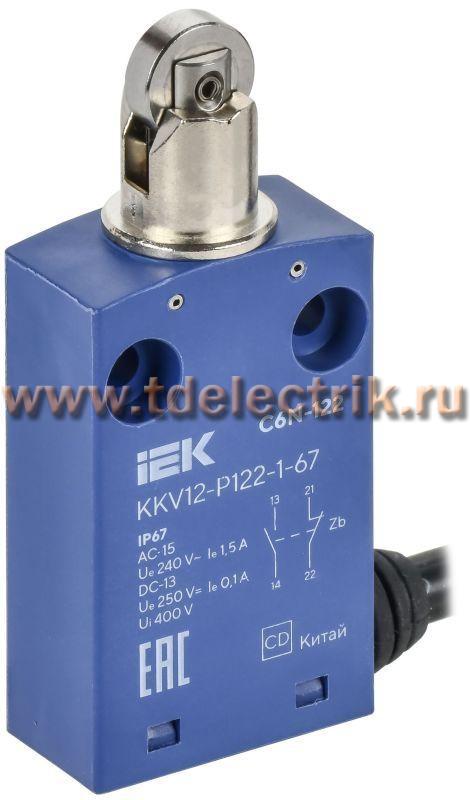 Фотография №1, Выключатель концевой. C6N-122 толк. с наж. рол. IP67 IEK