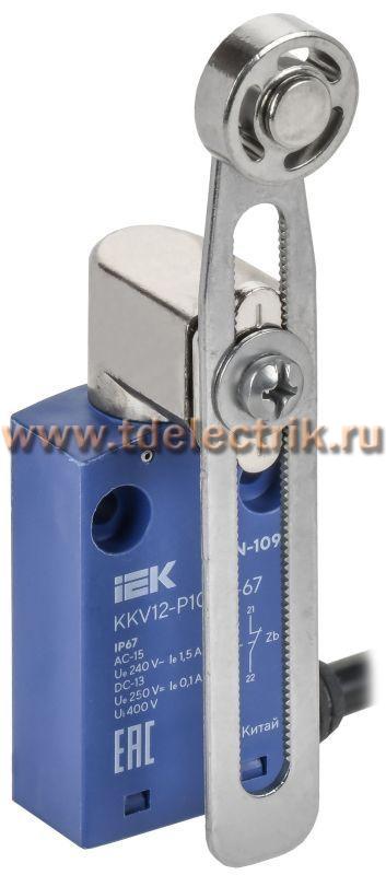 Фотография №1, Выключатель концевой. C6N-109 рег. рычаг с мет. рол. IP67 IEK
