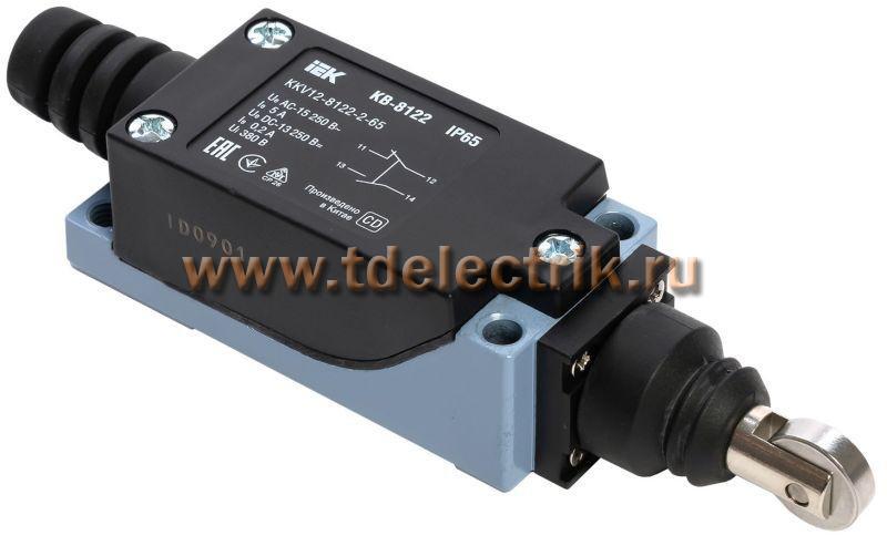 Фотография №1, Выключатель концевой. КВ-8122 ролик вертикальный нажимной IP65 IEK