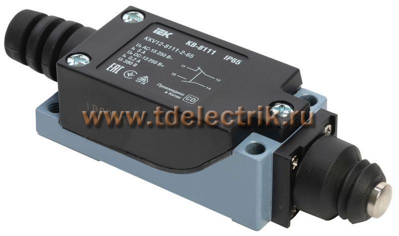Фотография №1, Выключатель концевой. КВ-8111 толкатель купольный IP65 IEK
