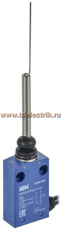Фотография №1, Выключатель концевой. C6N-169 гибкий пруж. стрерж. IP67 IEK