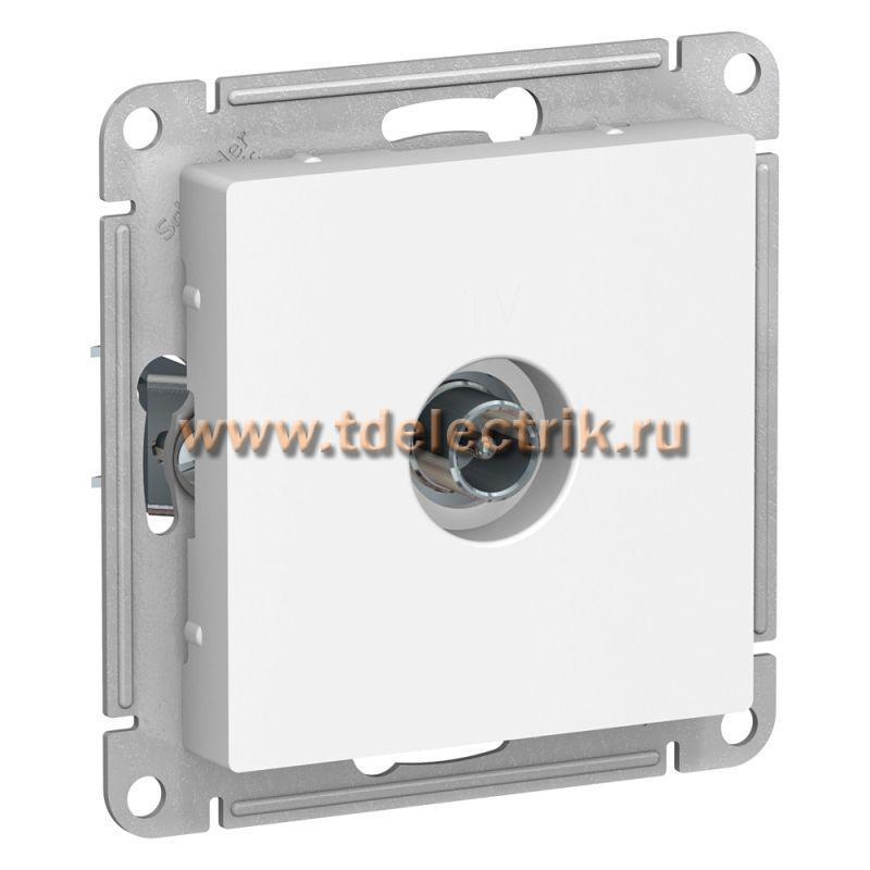 Фотография №1, ATLASDESIGN TV Розетка оконечная 1DB  механизм  белый
