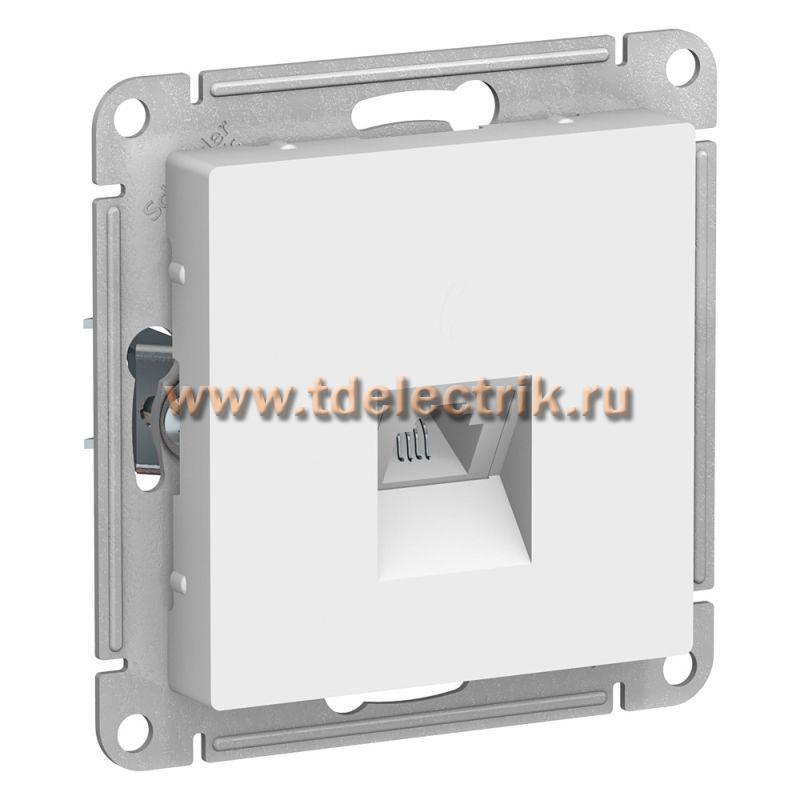 Фотография №1, ATLASDESIGN Розетка телефонная RJ11  механизм  белый