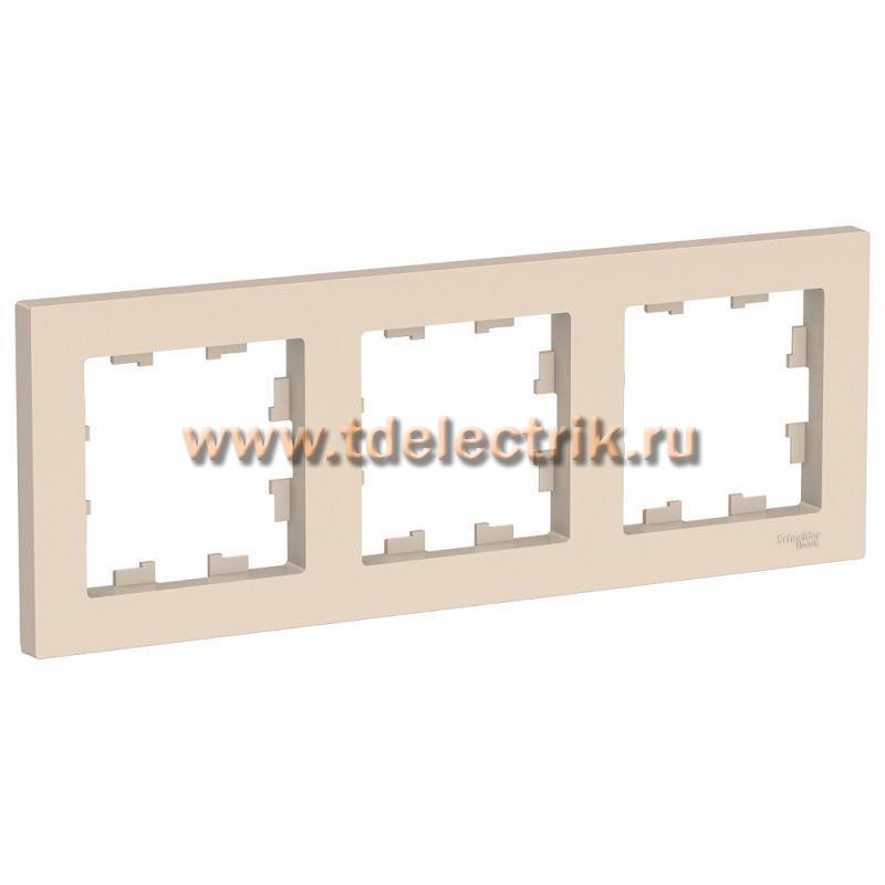 Фотография №1, ATLASDESIGN 3-постовая Рамка  универсальная  бежевый