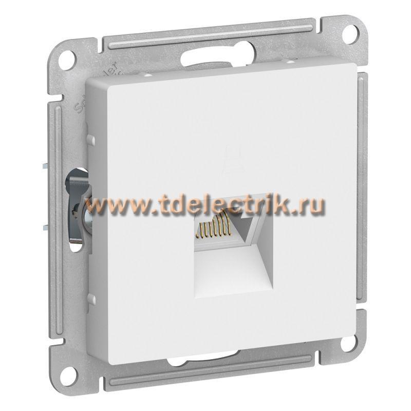 Фотография №1, ATLASDESIGN Розетка компьютерная RJ45  кат. 5Е  механизм  белый