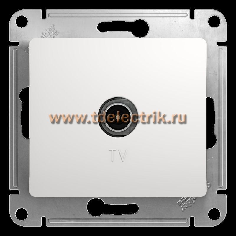 Фотография №1, GLOSSA TV РОЗЕТКА оконечная 1DB механизм БЕЛЫЙ