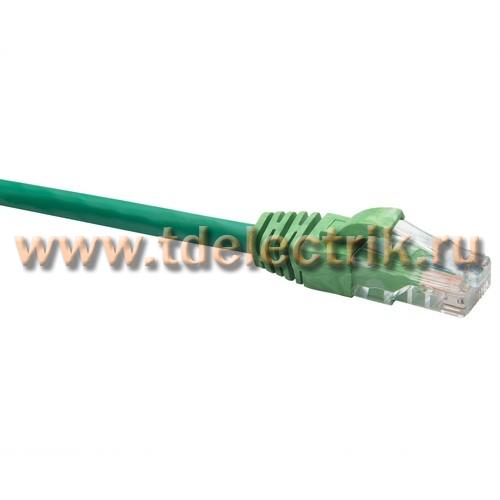Фотография №1, Коммутационный шнур U/UTP категория 5e LSZH нг(А)-HF 5,0 м, зеленый