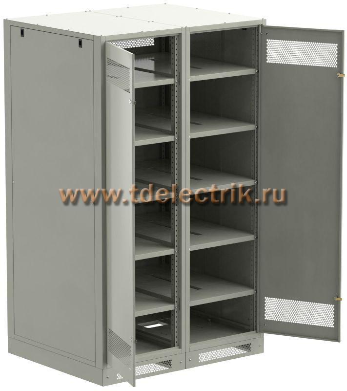 Фотография №1, LINEA B Шкаф аккумуляторный (пустой) 2000х1200х950мм двустворчатая металлическая дверь серый