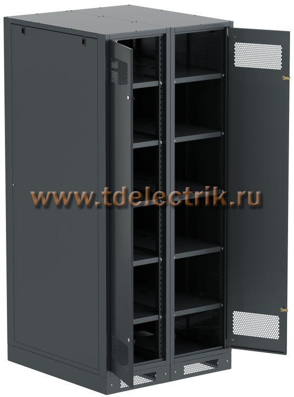 Фотография №1, LINEA B Шкаф аккумуляторный (пустой) 2000х900х950мм двустворчатая металлическая дверь черный