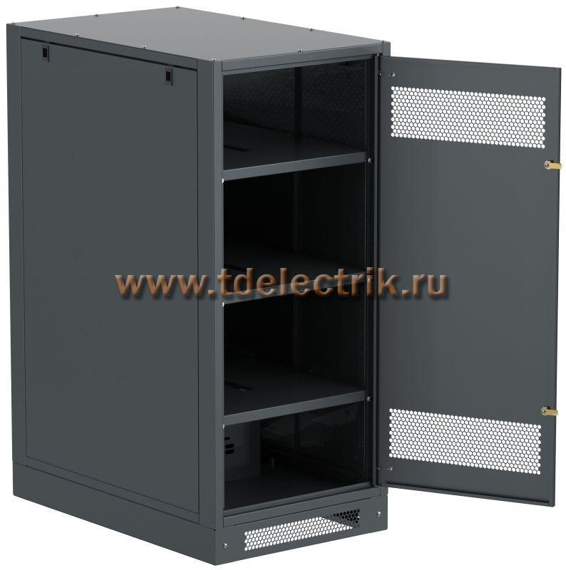 Фотография №1, LINEA B Шкаф аккумуляторный (пустой) 1350х600х950мм металлическая дверь черный