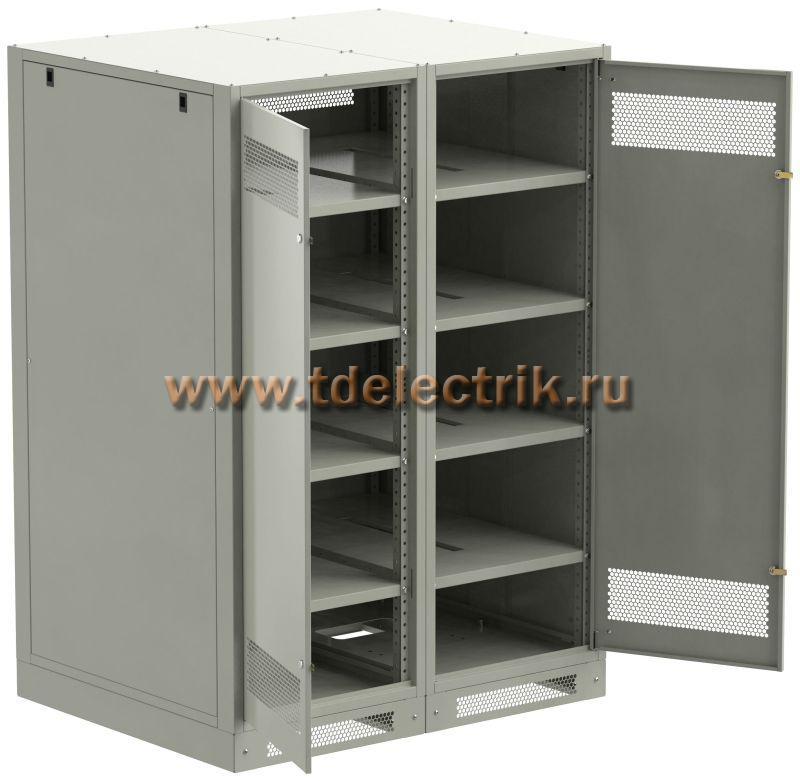Фотография №1, LINEA B Шкаф аккумуляторный (пустой) 1700х1200х950мм двустворчатая металлическая дверь серый