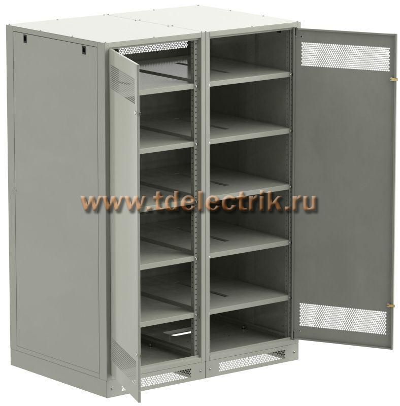 Фотография №1, LINEA B Шкаф аккумуляторный (пустой) 2000х1400х950мм двустворчатая металлическая дверь серый