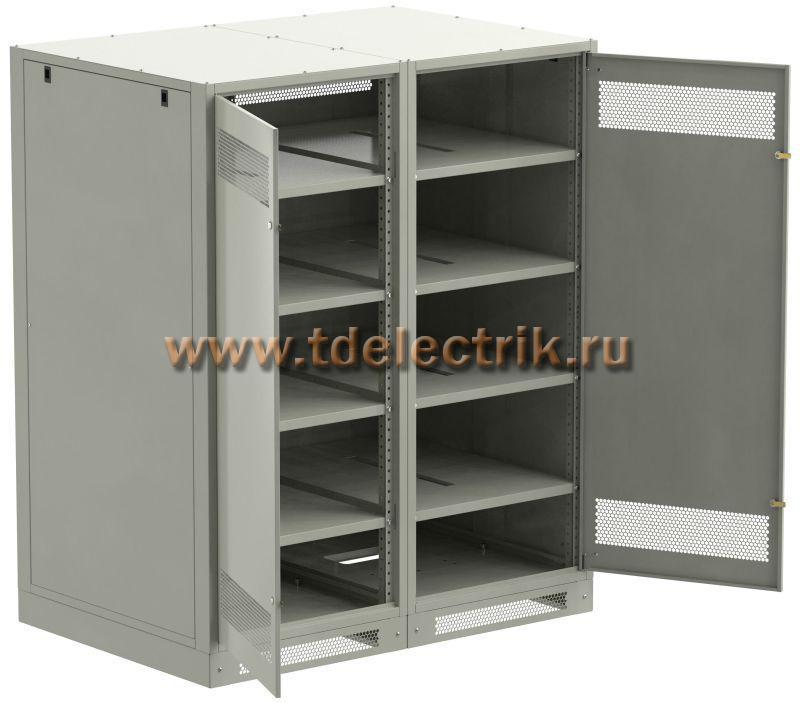 Фотография №1, LINEA B Шкаф аккумуляторный (пустой) 1700х1400х950мм двустворчатая металлическая дверь серый