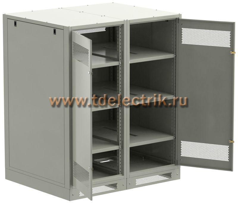 Фотография №1, LINEA B Шкаф аккумуляторный (пустой) 1450х1200х950мм двустворчатая металлическая дверь серый