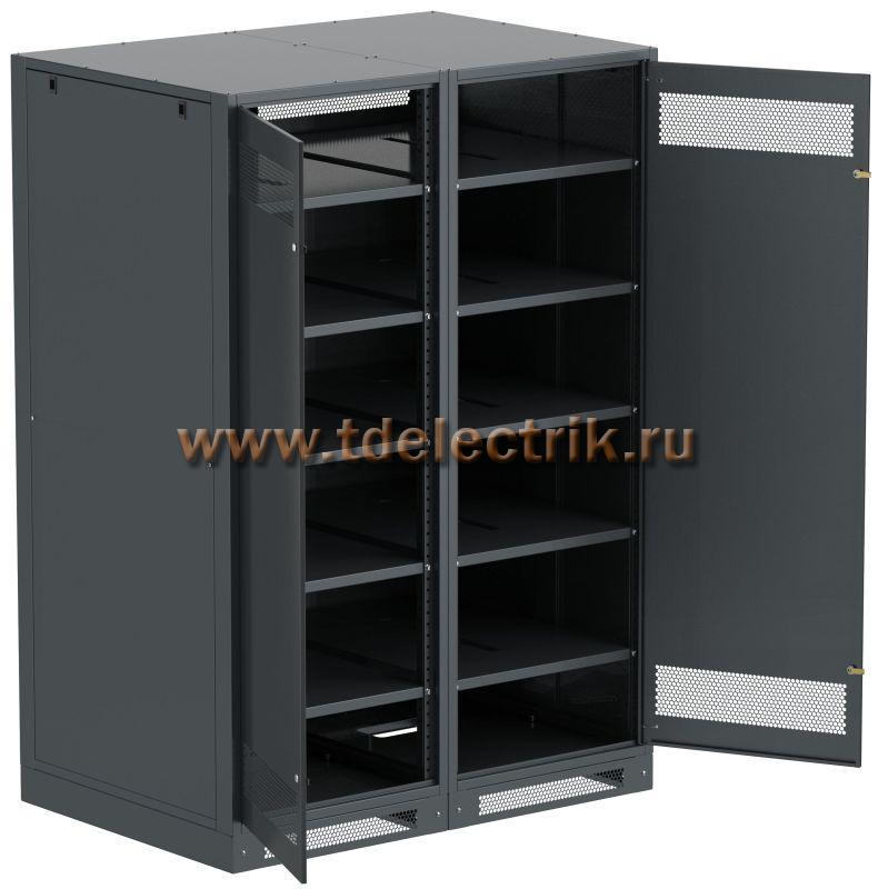 Фотография №1, LINEA B Шкаф аккумуляторный (пустой) 2000х1400х950мм двустворчатая металлическая дверь черный