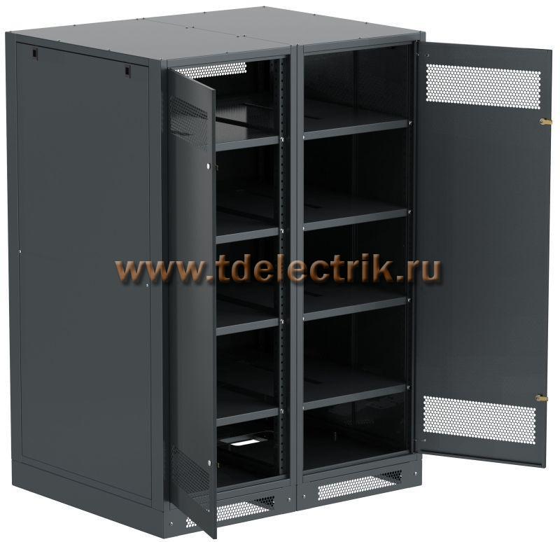 Фотография №1, LINEA B Шкаф аккумуляторный (пустой) 1700х1200х950мм двустворчатая металлическая дверь черный