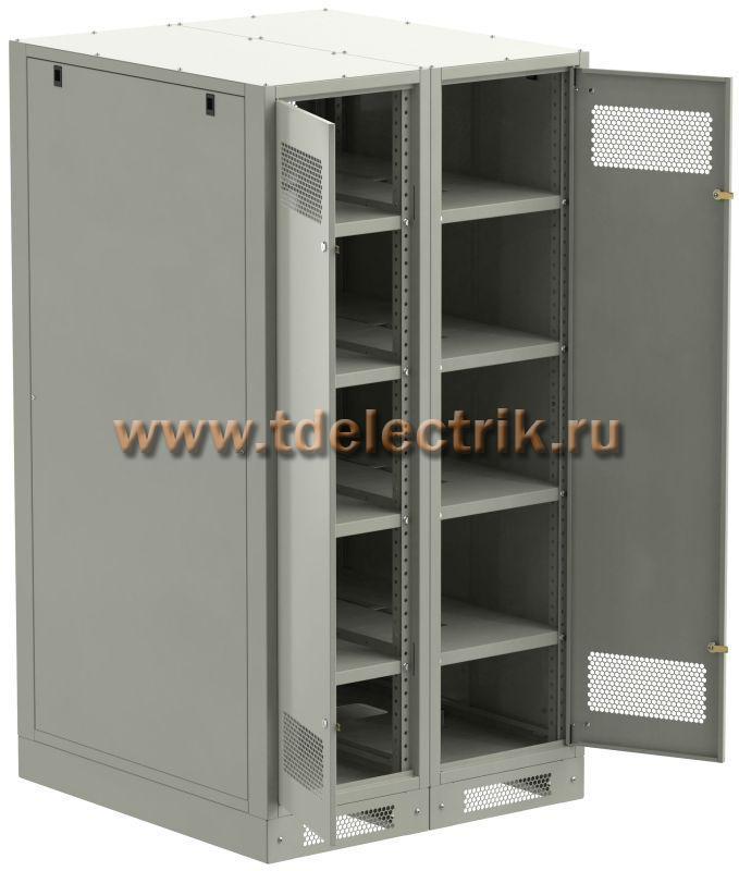 Фотография №1, LINEA B Шкаф аккумуляторный (пустой) 1700х900х950мм двустворчатая металлическая дверь серый