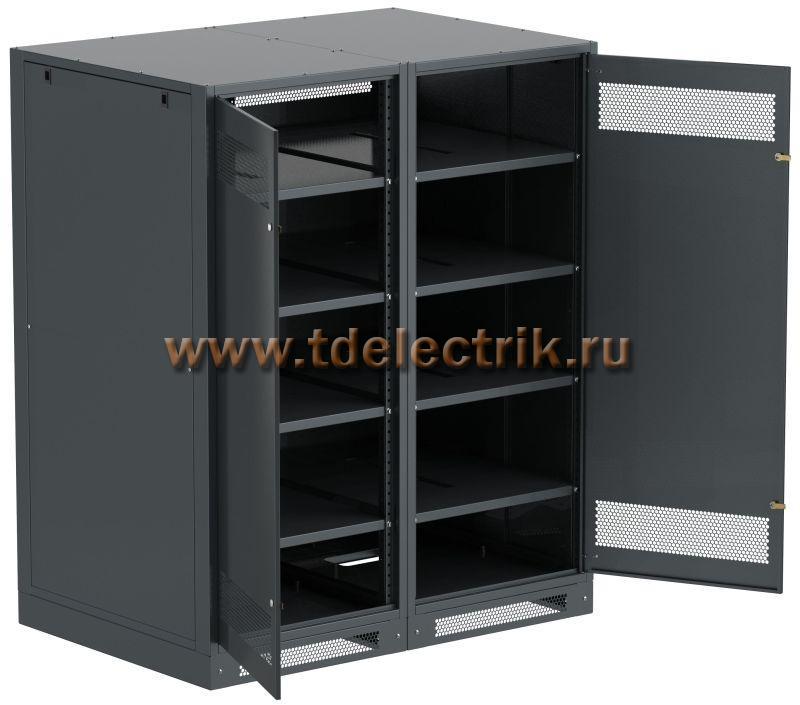 Фотография №1, LINEA B Шкаф аккумуляторный (пустой) 1700х1400х950мм двустворчатая металлическая дверь черный