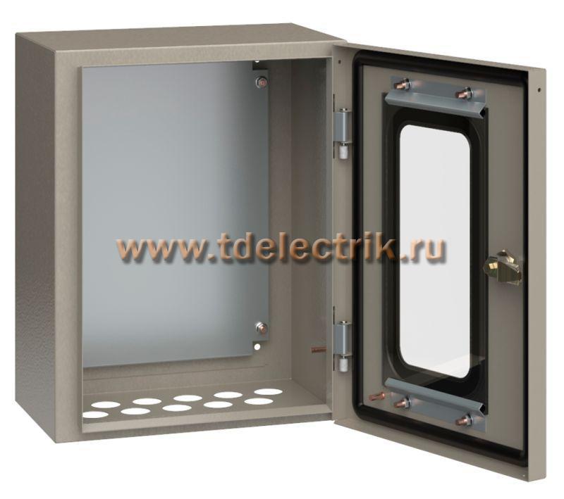 Фотография №1, Корпус металлический ЩМП-1-0 (395х310х220) У2 IP54 пр. дв. IEK