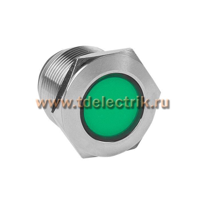 Фотография №1, Лампа зеленая сигнальная S-Pro67 19 мм 24В EKF PROxima
