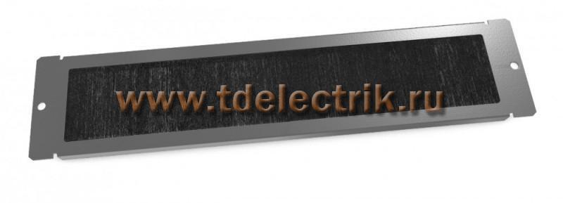 Фотография №1, Hyperline TCB-TTB-RAL7035 Панель с щеточным кабельным вводом в пол/потолок для шкафов серии TTB, TTR, TWB, TWL, 65 мм х 293 мм (ШхД), цвет серый (RAL 7035)