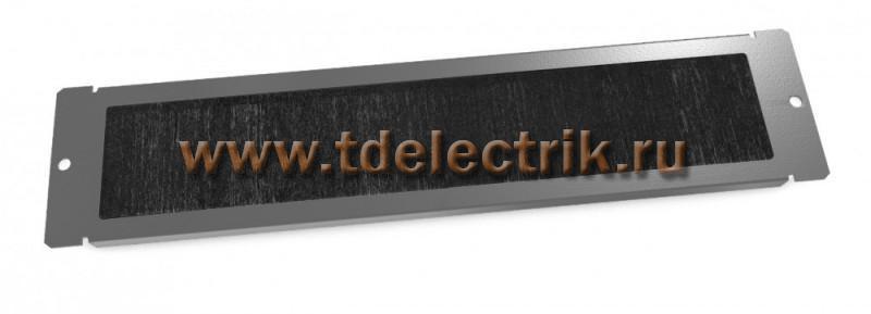 Фотография №1, Hyperline TCB-TTB-RAL7035 Панель с щеточным кабельным вводом в пол/потолок для шкафов серии TTB, TTR, TWB, TWL, 65 мм х 293 мм (ШхД), цвет серый (RAL 7035)