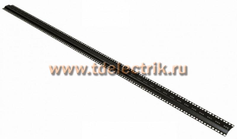 Фотография №1, Hyperline MPR19-22U-RAL9005 Центральный монтажный профиль высотой 22U, для шкафов TTR, TTB, черный (2 шт. в комплекте)