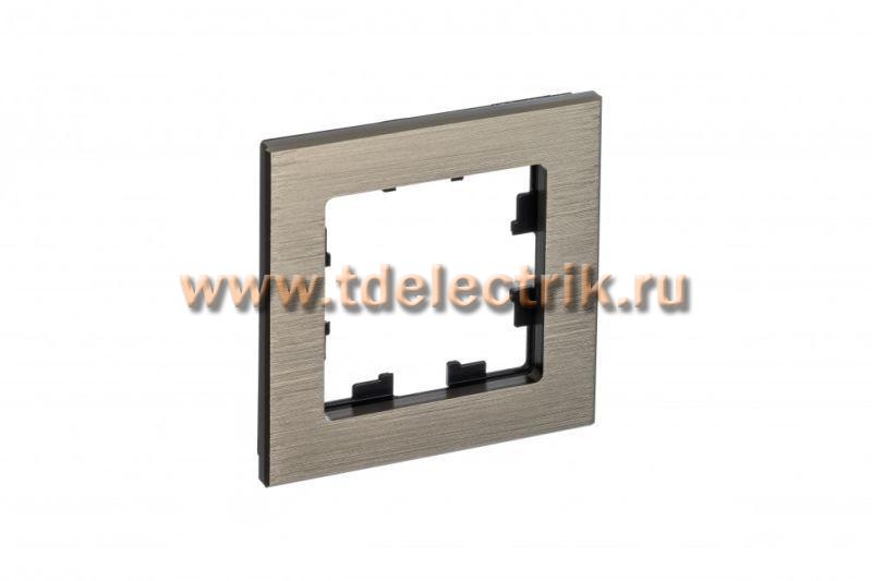 Фотография №1, ATLASDESIGN NATURE 1-постовая Рамка  металл латунь
