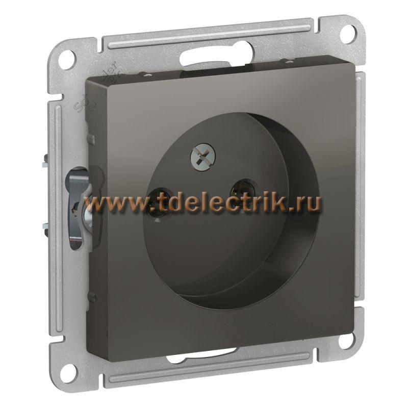 Фотография №1, ATLASDESIGN Розетка без заземления без шторок  16А  механизм  сталь