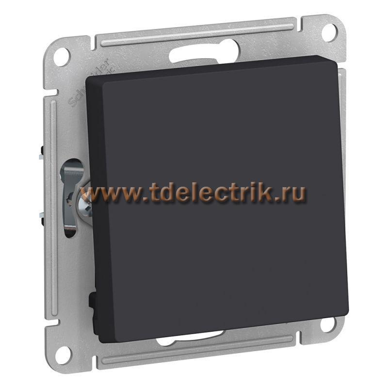 Фотография №1, ATLASDESIGN 1-клавишный переключатель  сх.6  10АХ  механизм  карбон