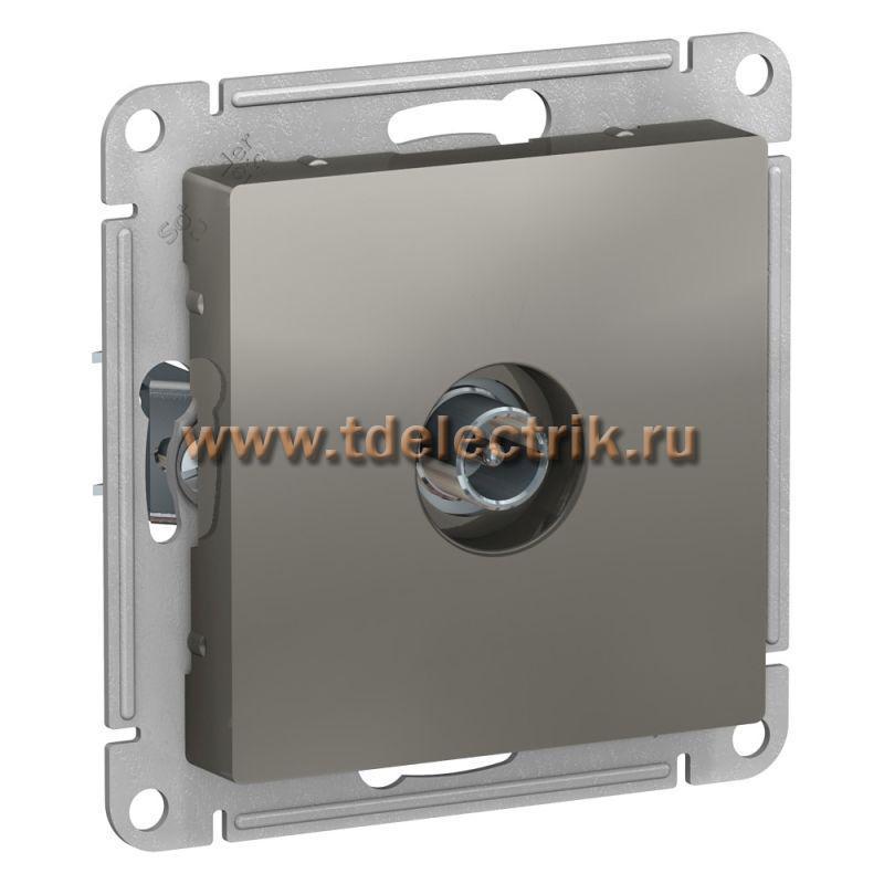 Фотография №1, ATLASDESIGN TV Розетка проходная 4DB  механизм  сталь