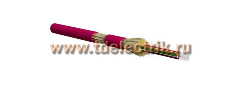 Фотография №1, Hyperline FO-DT-IN-504-24-LSZH-MG Кабель волоконно-оптический 50/125 (OM4) многомодовый, 24 волокна, плотное буферное покрытие (tight buffer), для внутренней прокладки, LSZH, нг(А)-HF, -40°C - +70°C, маджента