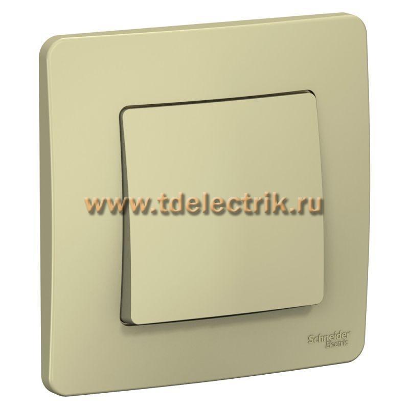 Фотография №1, BLANCA С/У 1-клавишный ПЕРЕКЛЮЧАТЕЛЬ (cх.6), 10А, 250B, бежевый