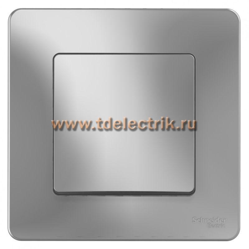 Фотография №1, BLANCA С/У 1-клавишный ПЕРЕКЛЮЧАТЕЛЬ (cх.6), 10А, 250B, алюминий
