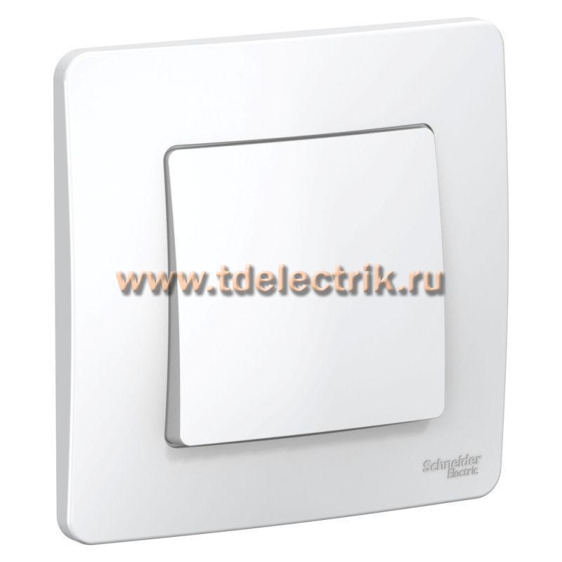 Фотография №1, BLANCA С/У 1-клавишный ПЕРЕКЛЮЧАТЕЛЬ (cх.6), 10А, 250B, белый