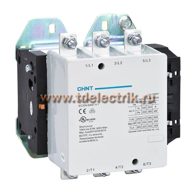 Фотография №1, Контактор NC2-400 400А 110В/АС3 50Гц (R)