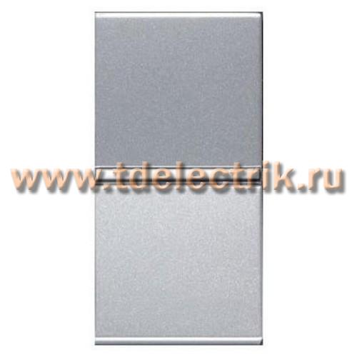 Фотография №1, Выключатель NIE Zenit 1-клавишный 1 мод (серебро)