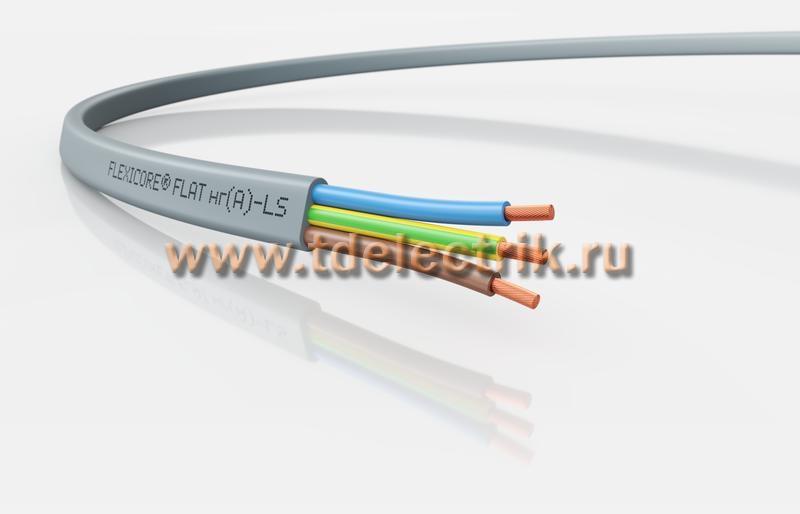 Фотография №1, Кабель FLEXICORE FLAT нг(А)-LS 3G0,75 (50м)