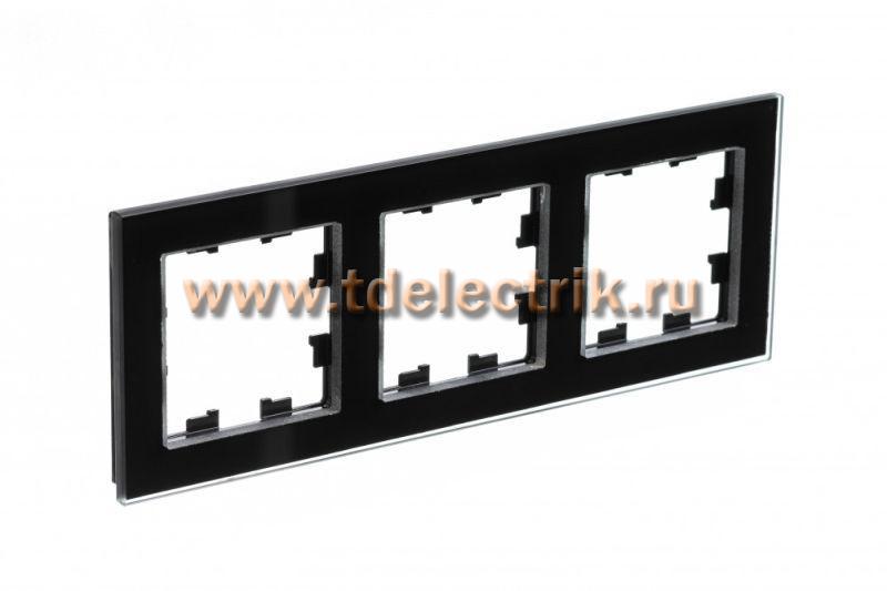 Фотография №1, ATLASDESIGN NATURE 3-постовая Рамка  органическое стекло  черный