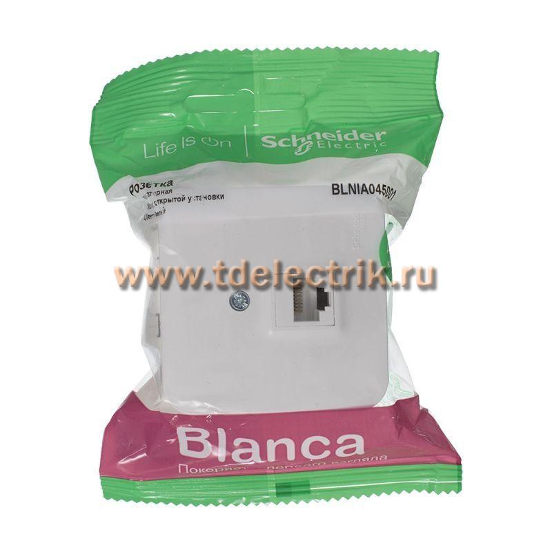 Фотография №1, BLANCA О/У Розетка компьютерная RJ45, кат.5E, изол.пл.,белый