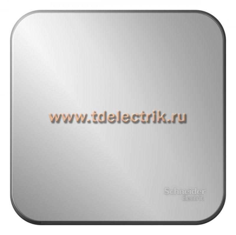 Фотография №1, BLANCA О/У 1-клавишный выключатель (cх.1) с самовозв.,изол.пл.,10А,алюминий