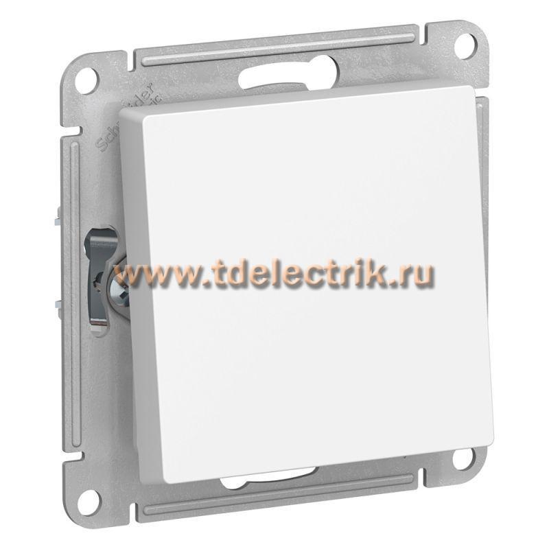 Фотография №1, ATLASDESIGN AQUA 1-клавишный переключатель IP44  сх.6  10АХ  механизм  белый
