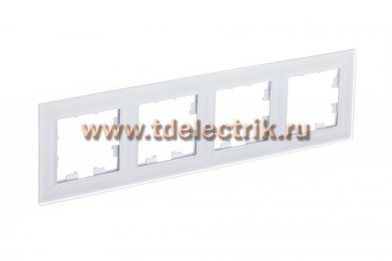 Фотография №1, ATLASDESIGN NATURE 4-постовая Рамка  матовое органическое стекло  белый