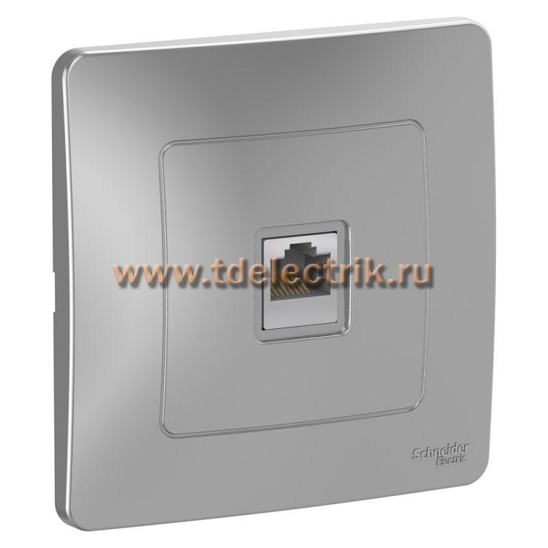 Фотография №1, BLANCA С/У Розетка компьютерная RJ45, кат.5E, алюминий