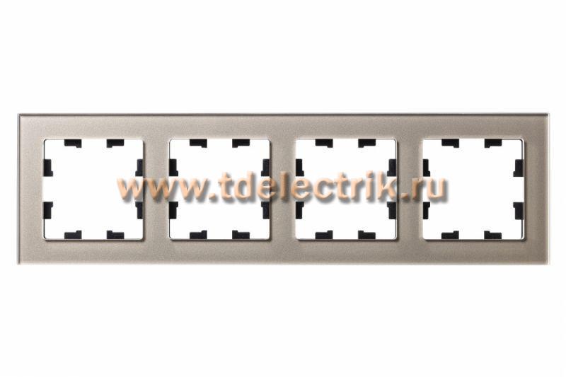 Фотография №1, ATLASDESIGN NATURE 4-постовая Рамка  органическое стекло  шампань