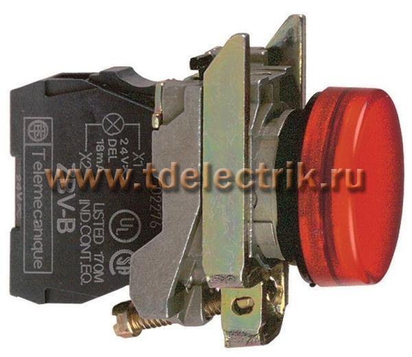 Фотография №1, Лампа XB4 сигнальная красная светодиодная 230В