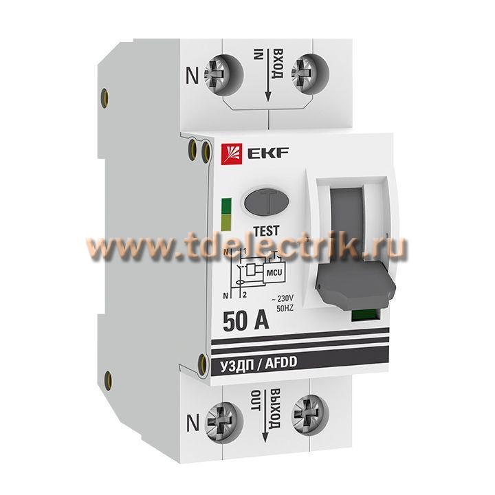 Фотография №1, Устройство защиты от дугового пробоя (УЗДП) 1P+N 50А EKF PROxima