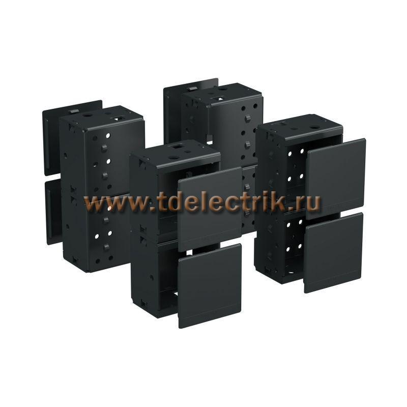 Фотография №1, Углы цоколя с пластиковыми заглушками для корпусов CQE & CQE N, В=200 мм, RAL9005, комплект - 4 шт. RAM block