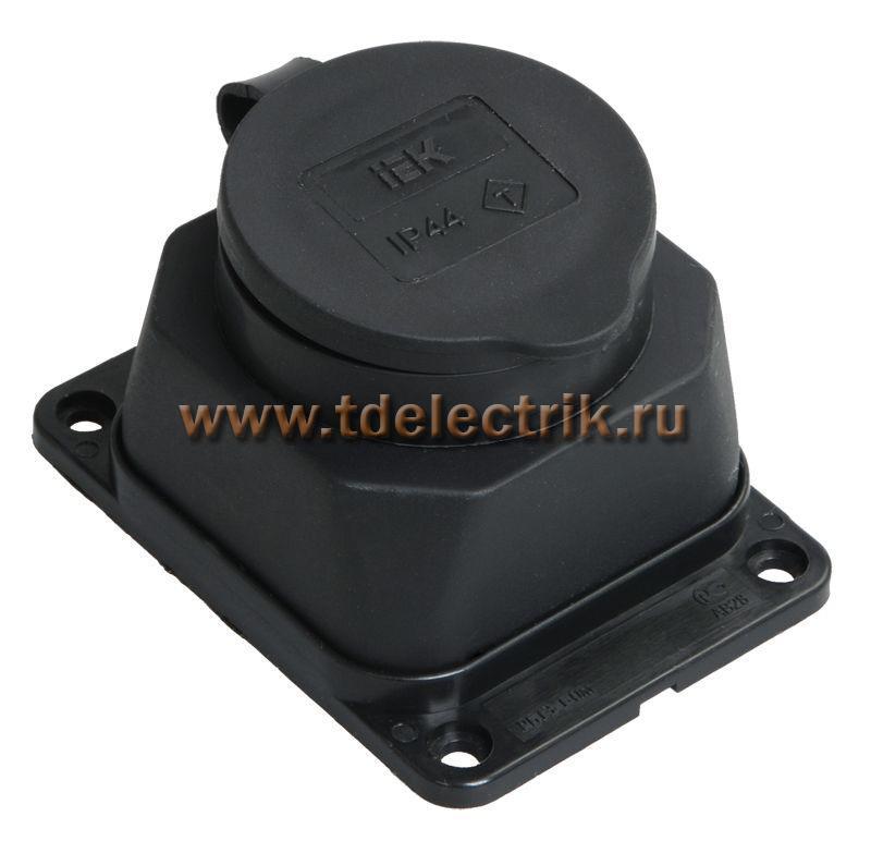 Фотография №1, РБ13-1-0м Розетка с защ. кр. настен. ОМЕГА IP44 IEK